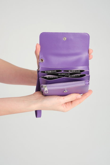 Zoozie Bags Cartera de Mujer Damasco Piel PU Elegante y Sofisticada para Uso Diario 9.5x2x10 cm